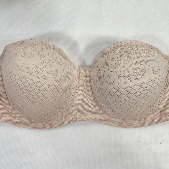 WACOAL 36G Women's Visual Effects Strapless Minimizer Bra 854310 in Sand - Picture 11 of 12